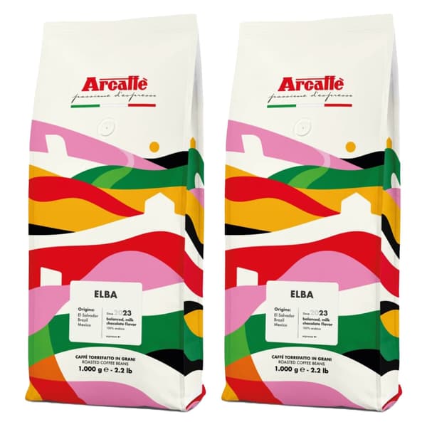 ARCAFFE Elba Arabica kaffebönor 2 x 1 kg