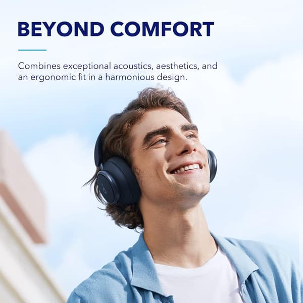 Soundcore Space Q45 trådløse over-ear Bluetooth 5.3 hovedtelefoner Blå