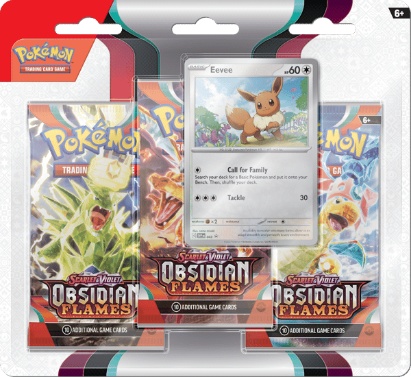 Pokemon TCG: Obsidian Flames 3-pack - Eevee