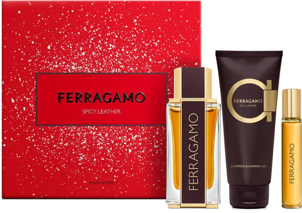 Gavesæt til mænd Ferragamo Spicy Leather