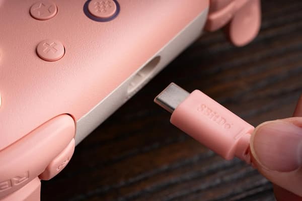 8BitDo Ultimate 2C langallinen ohjain PC:lle, Androidille, persikka