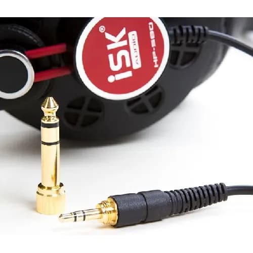iSK HP-580 Kablede On-Ear Studio Hovedtelefoner Sort