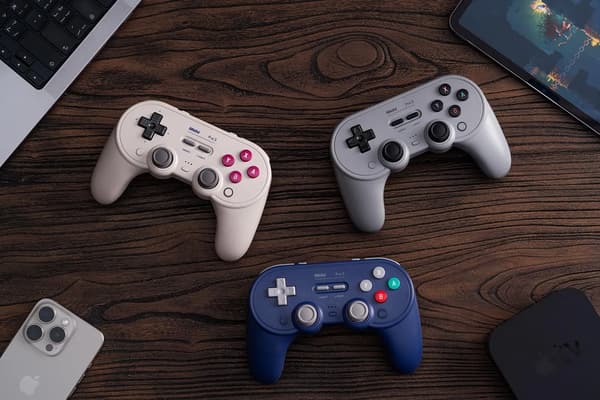 8BitDo Pro 3 Bluetooth-kontroll för PC, Nintendo Switch / Switch 2, Android iOS, Trådlös Grå
