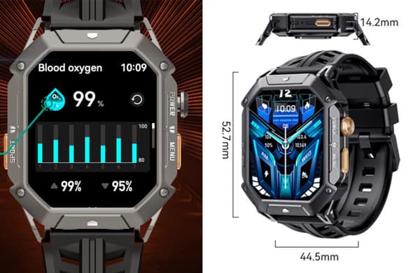 Smartwatch CUBOT X1 Sort