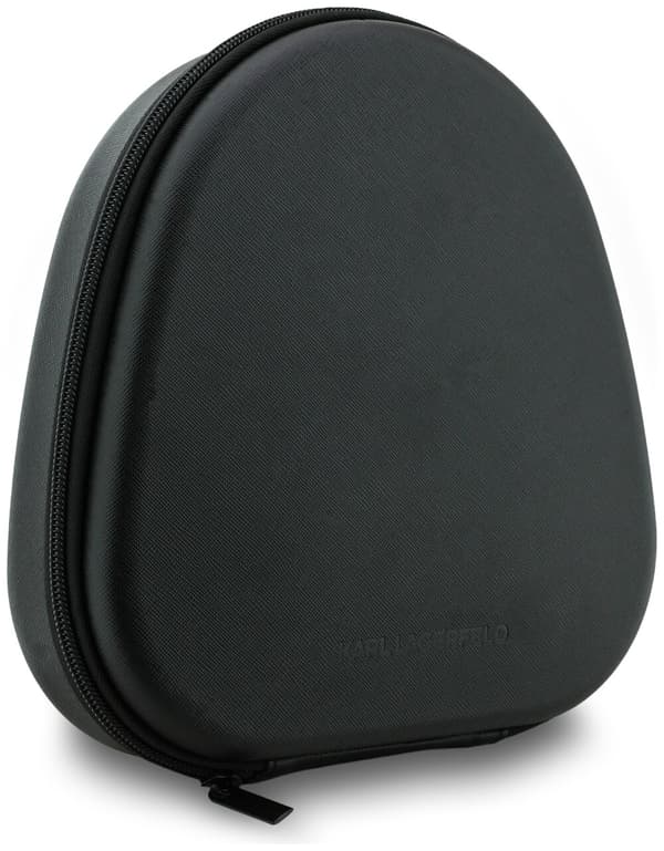 KARL LAGERFELD Grained Initials Bluetooth ANC On-Ear Hovedtelefoner Grå
