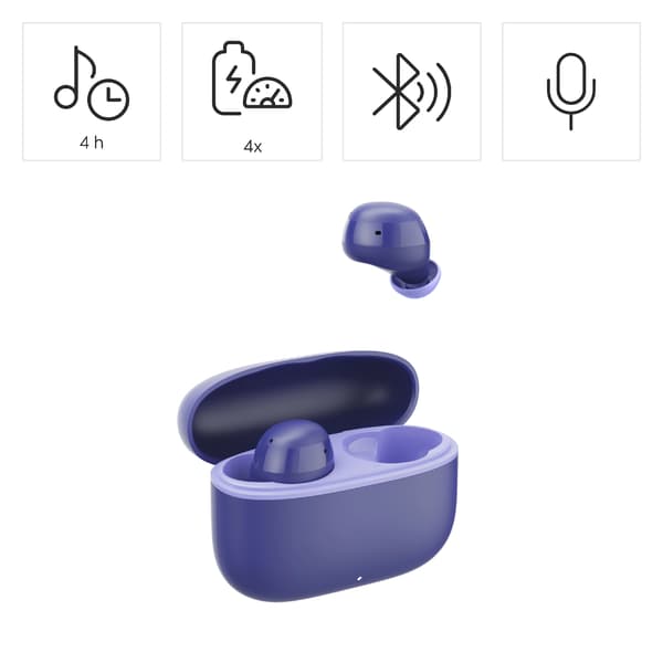 Hama Freedom Buddy II TWS In-Ear Trådlösa Hörlurar Bluetooth 5.4 Blå