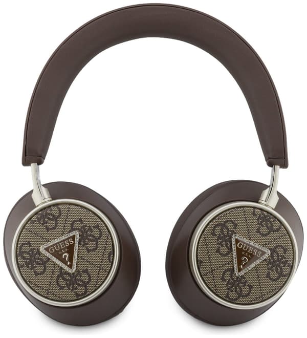 GUESS 4G Triangle Logo Bluetooth ENC On-Ear Hovedtelefoner Brun