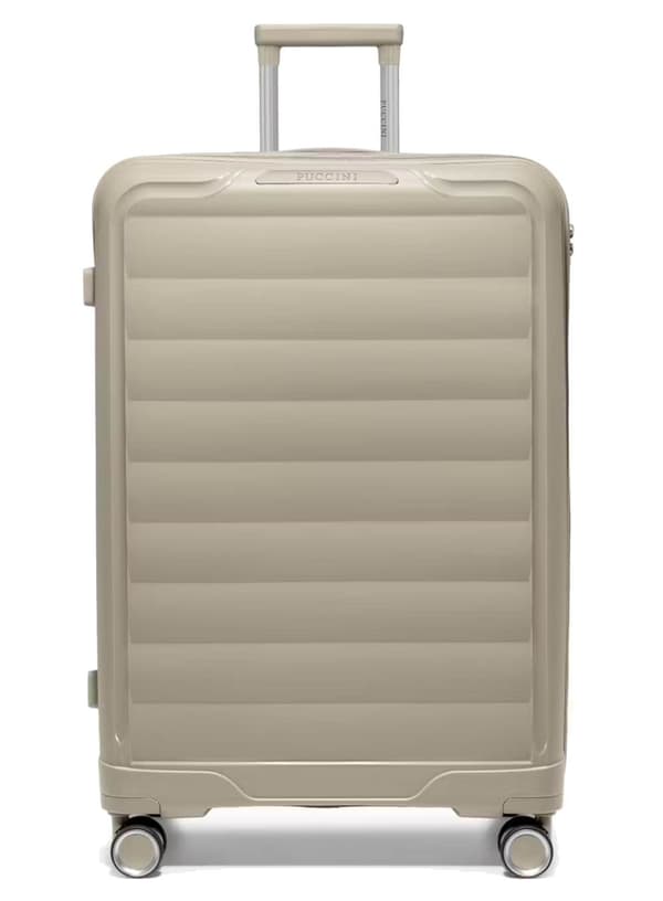Puccini Turin stor kuffert - beige