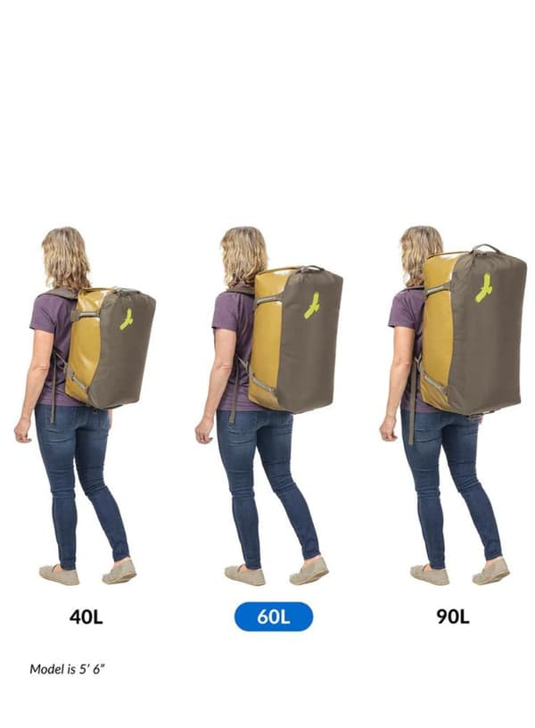 2-i-1 rejsetaske Eagle Creek Migrate Duffel 60 l - sort