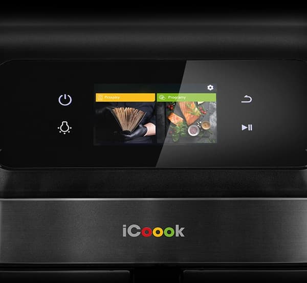 Airfryer ICOOOK MFR-IC-01 Sort 6.5l Wifi 15 automatiske programmer