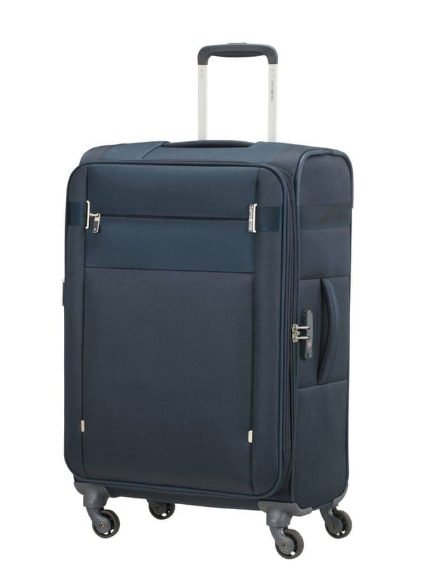 Medium expanderbar resväska Samsonite CityBeat - navy blue