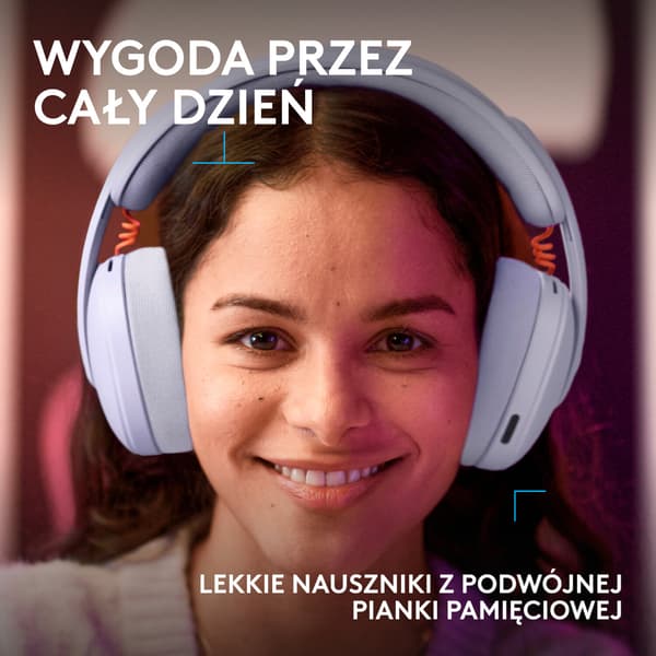 LOGITECH G325 Lightspeed Lilla Trådløse, Over-ear Hovedtelefoner