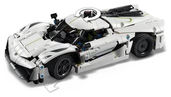LEGO Technic 42184 Vit Koenigsegg Jesko Absolut hyperbil
