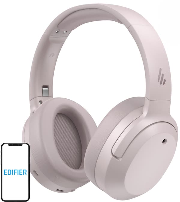 EDIFIER W820NB Plus V25 ANC Over-Ear Hörlurar Rosa