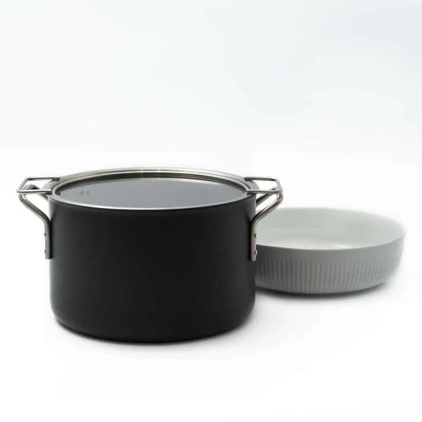 EVA TRIO 24 cm - glaslåg i rustfrit stål