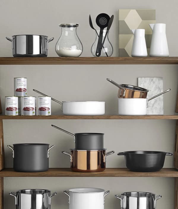 EVA TRIO Copper Line 1,5 l - gryde i rustfrit stål