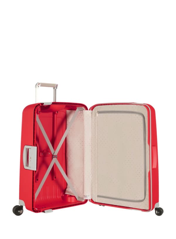 Medium resväska Samsonite Macer - bright red