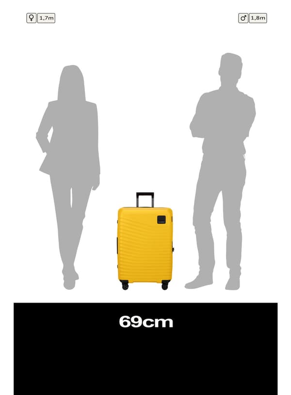Samsonite Intuo EXP mellemstor udvidelig kuffert - citrus