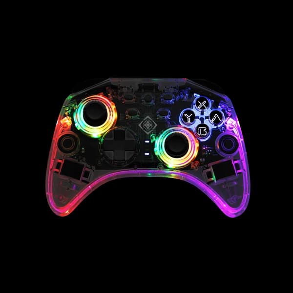 Deltaco GAM-149-T Controller til Nintendo Switch, PC Trådløs Transparent