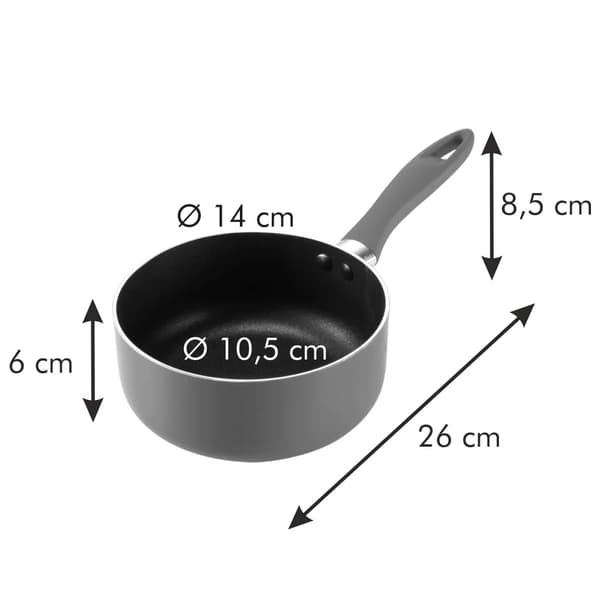 TESCOMA Presto Mini Rem 0,9 l rød - aluminiumsgryde