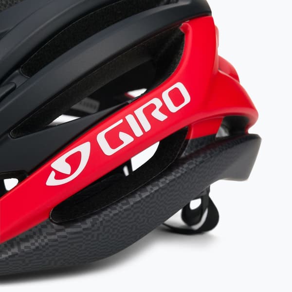 Giro Syntax -pyöräilykypärä, mattamusta/kirkkaanpunainen