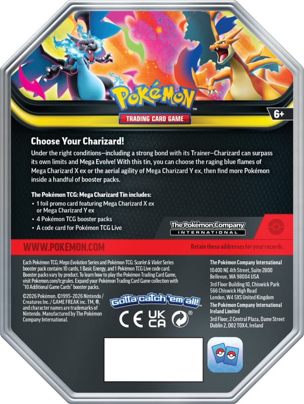 Pokémon TCG: Mega Charizard Y ex Tin