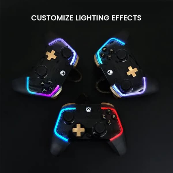 GameSir HRG7112 Kaleid Flux Wired Controller til PC Xbox Wired Transparent-sort
