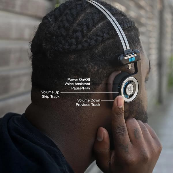 Koss Porta Pro Wireless 2.0 On-Ear Bluetooth 5.2 Hovedtelefoner Sort-Sølv