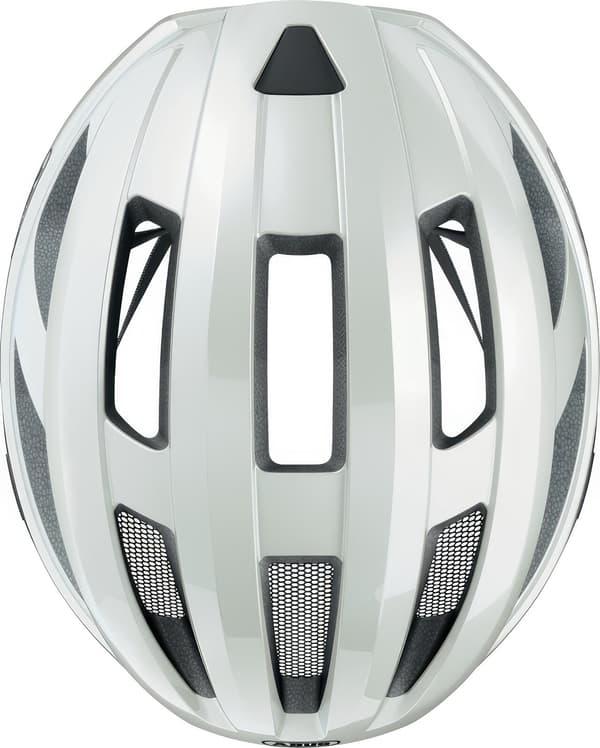 ABUS Macator Pearl White Road pyöräilykypärä (koko M)