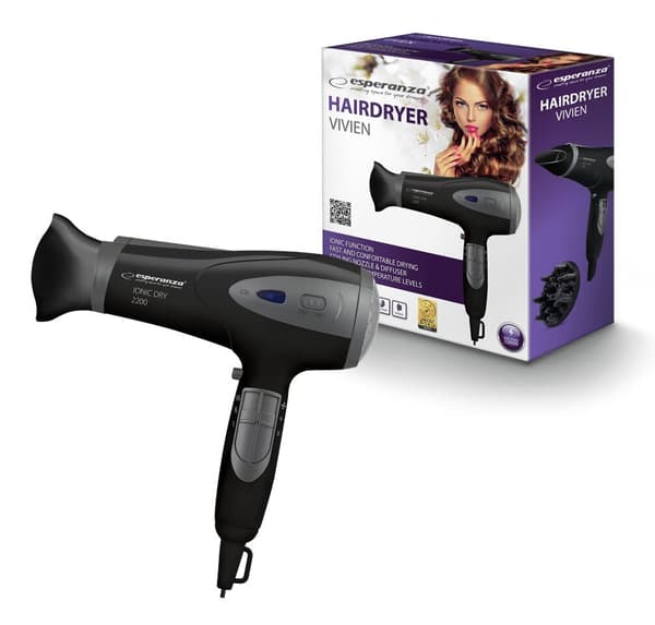 Hårtørrer ESPERANZA Ionic Vivien EBH005K 2200W