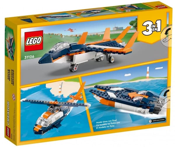 LEGO Creator 3i1 31126 Supersonisk Jet