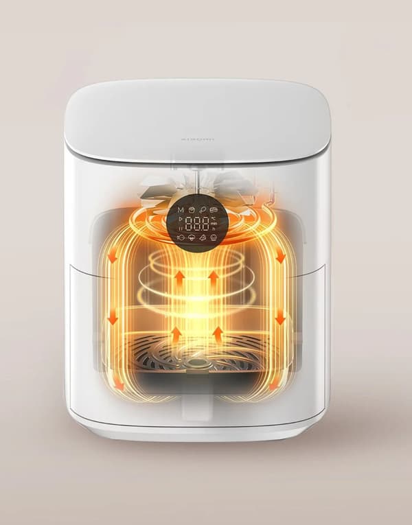 Airfryer XIAOMI 66761 Hvid 6.5l 7 automatiske programmer