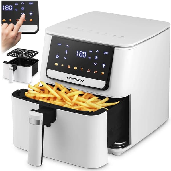 Air Fryer Fritös BERDSEN BD-662 Vit 6.5l 8 automatiska program