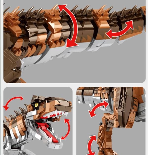 Byggesæt COIL mega figur 2111 dele dinosaur REX gigant