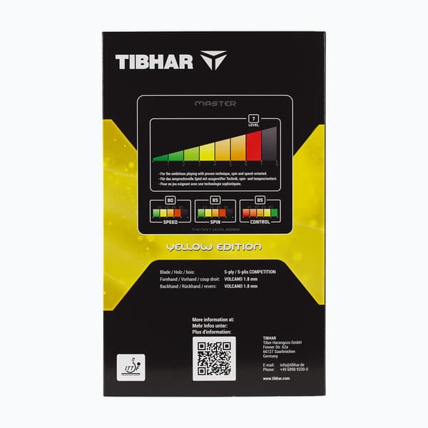 Tibhar Master Yellow Edition bordtennisbat