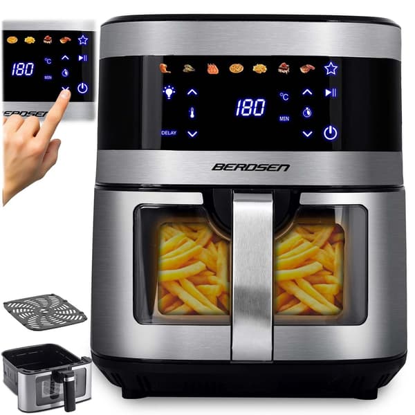 Airfryer BERDSEN BD-656 9.1l 7 forudindstillede programmer Sølv