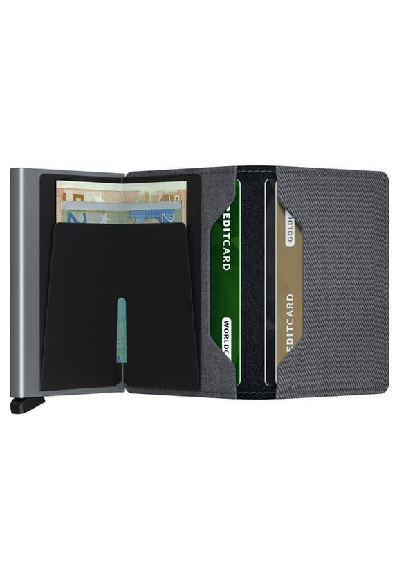 Liten RFID-plånbok Secrid Slimwallet Twist - grå