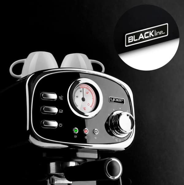 Espressomaskin YOER BLACKline Breve EM01BK