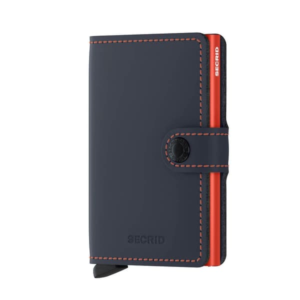 Liten plånbok Miniwallet Matte Secrid - nightblue / orange
