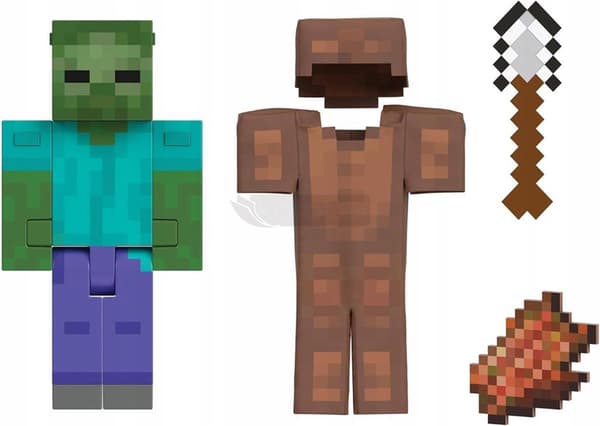 MINECRAFT DIAMOND LEVEL Diamantniveau, ZOMBIE HTM05 spilfigur