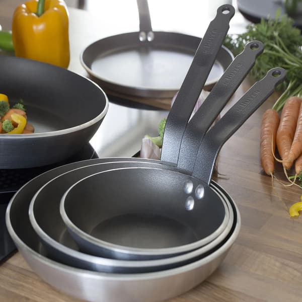 DE BUYER Choc 32 cm sort - non-stick stegepande