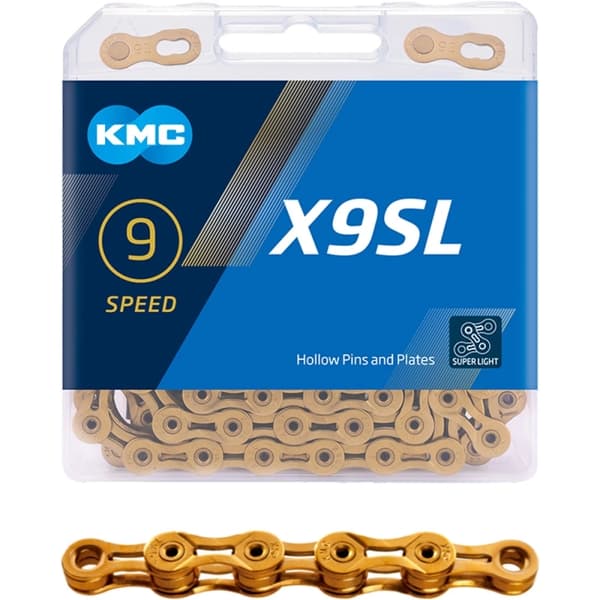 KMC X9SL Ti-N guld kæde