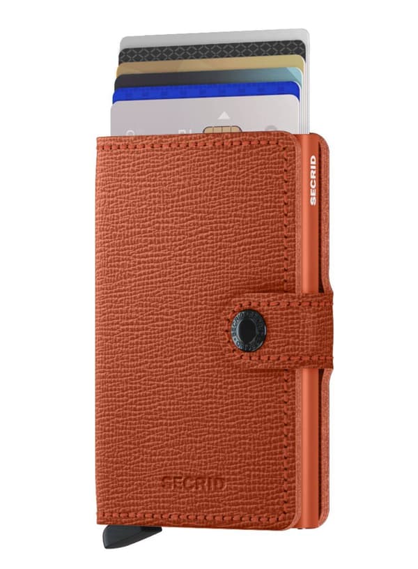 Kompakti lompakko RFID Secrid Miniwallet Crisple - pumpkin