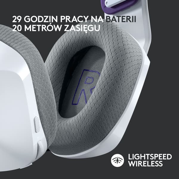 Logitech G733 Lightspeed Hovedtelefoner Hvid (981-000883)