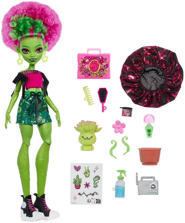MONSTER HIGH Docka Mattel Scary Relax Self-Care Venus McFlytrap JHK45