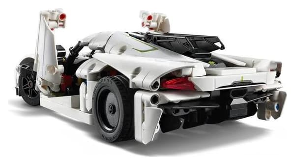 LEGO Technic 42184 Vit Koenigsegg Jesko Absolut hyperbil