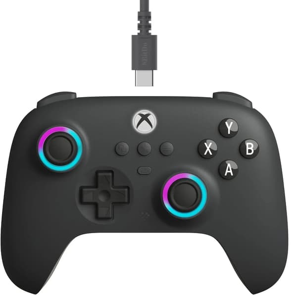 8BitDo Ultimate C trådbunden handkontroll för PC, Xbox trådbunden mörkgrå
