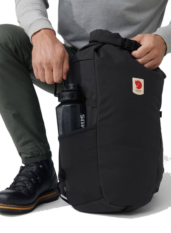 Fjallraven Ulvo Rolltop 30 -reppu - musta