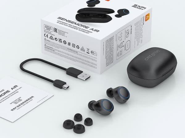 Creative Sensemore Air trådløse in-ear Bluetooth 5.2 hovedtelefoner