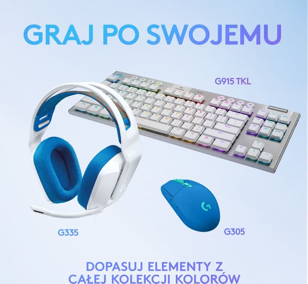 Logitech G335 Hörlurar Blå (981-001018)